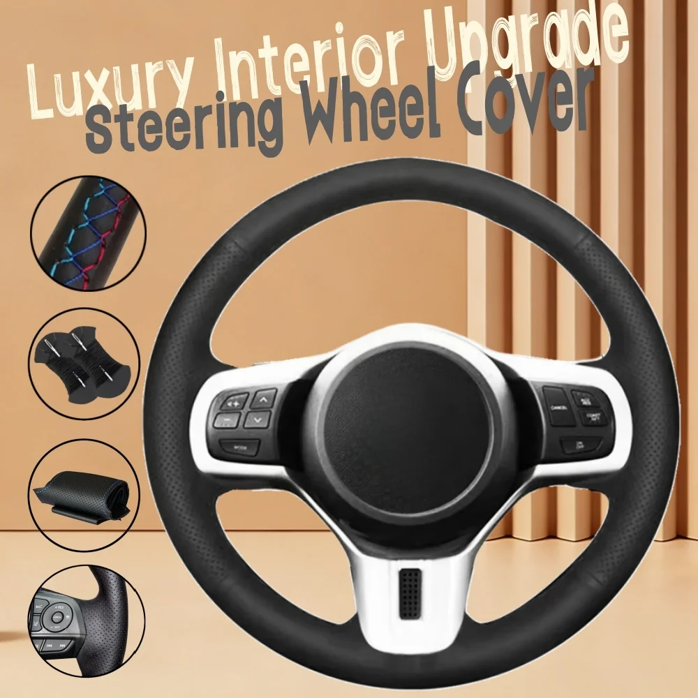 Housse de volant de voiture en cuir microfibre antidérapante personnalisable, 10 EVO Evolution, pour Mitsubishi Lancer