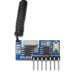 4 Channel 315/433mhz Wireless RF Receiver Board learning EV1527 coding mode Decoder Module Point Self-locking Interlocking Recei