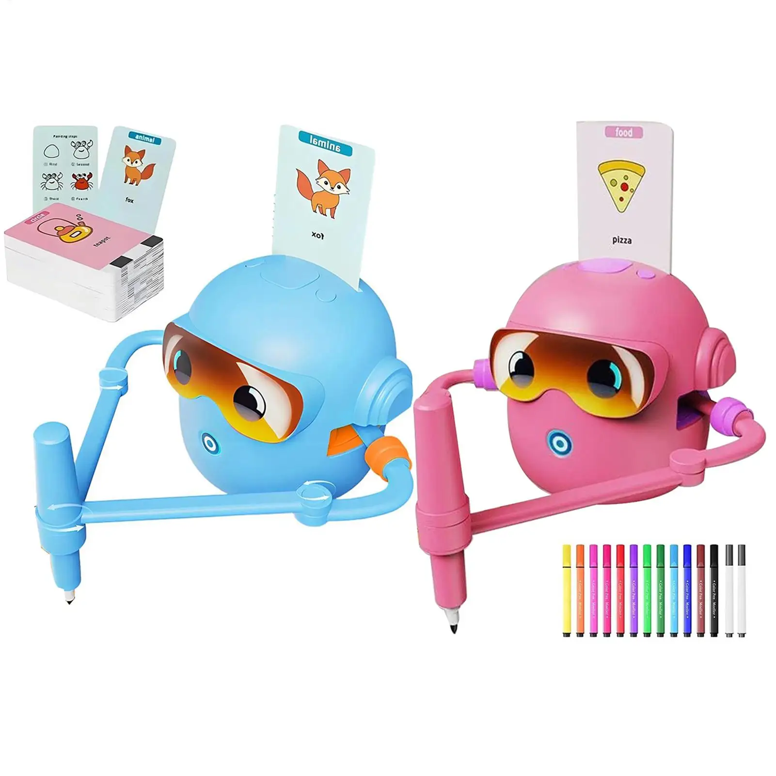 Roboter-Zeichenmaschine für Kinder, Malen, Lernen, pädagogisches Kreativitätsspielzeug mit 100-Karten, Kunsthandwerk, Spielzeug, Zeichenroboter