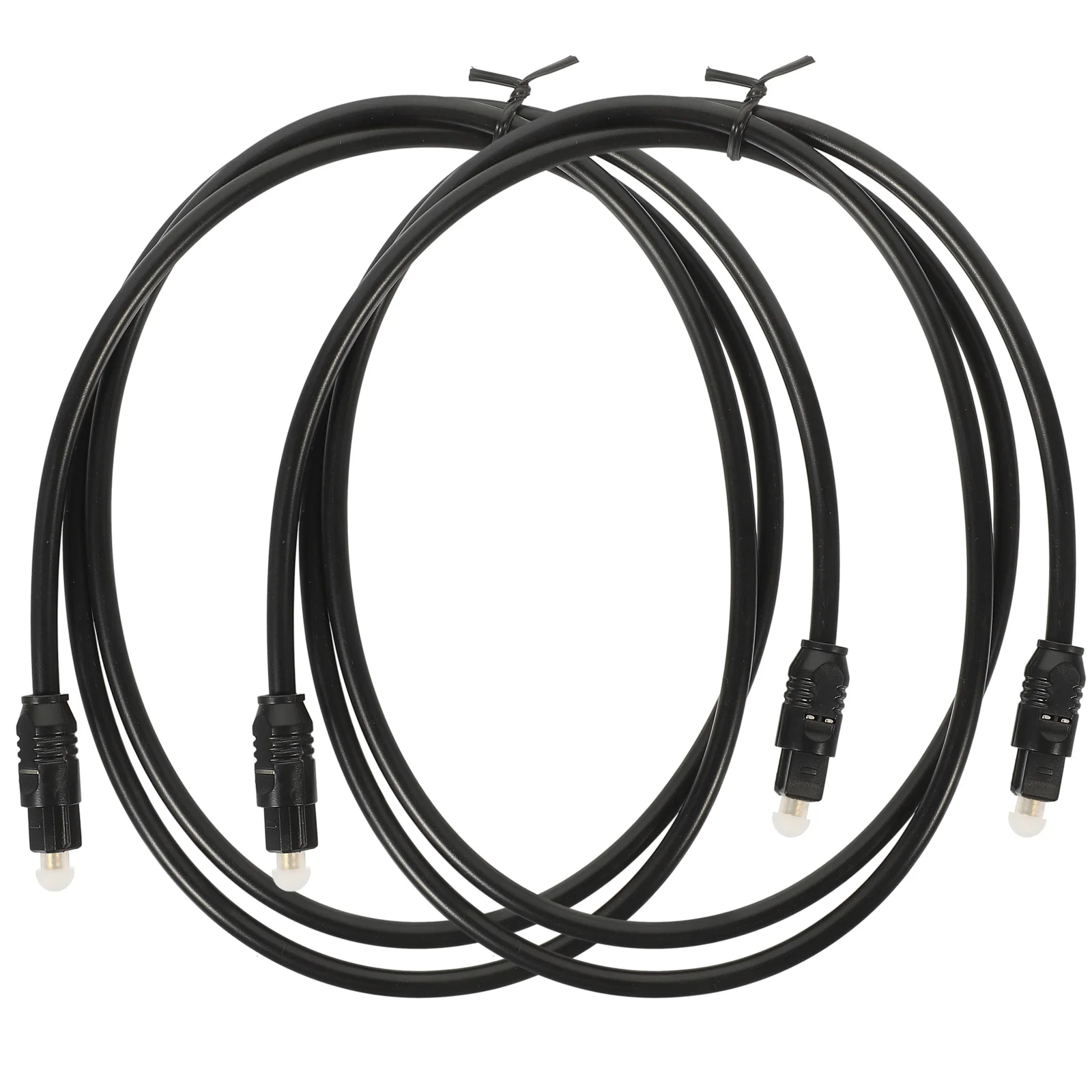 

2 Pcs Optical Audio Cable Cables Cord Sound Television Fiber Digital PMMC