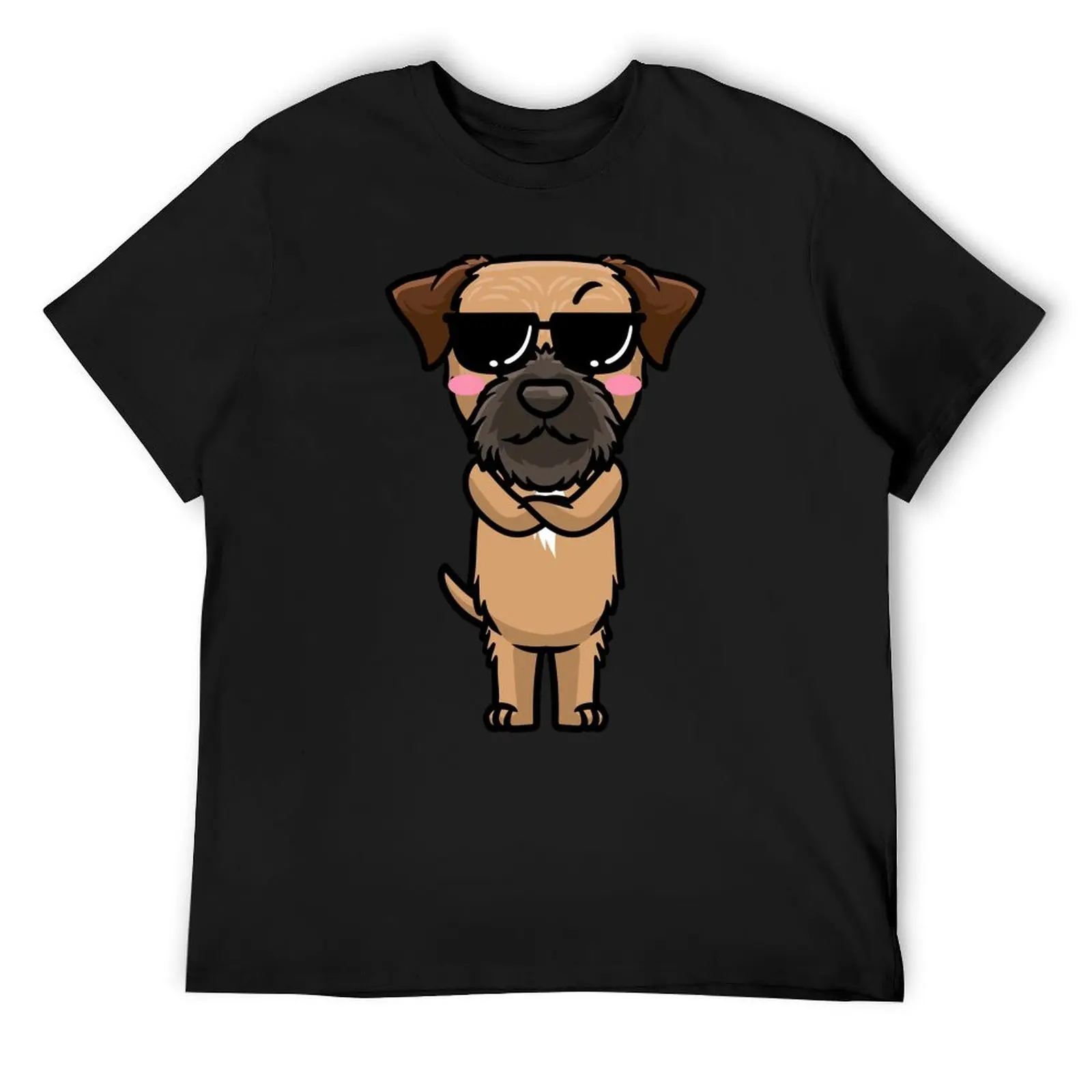 

Border Terrier Dog T-Shirt oversized vintage graphic tee shirt workout shirts for men