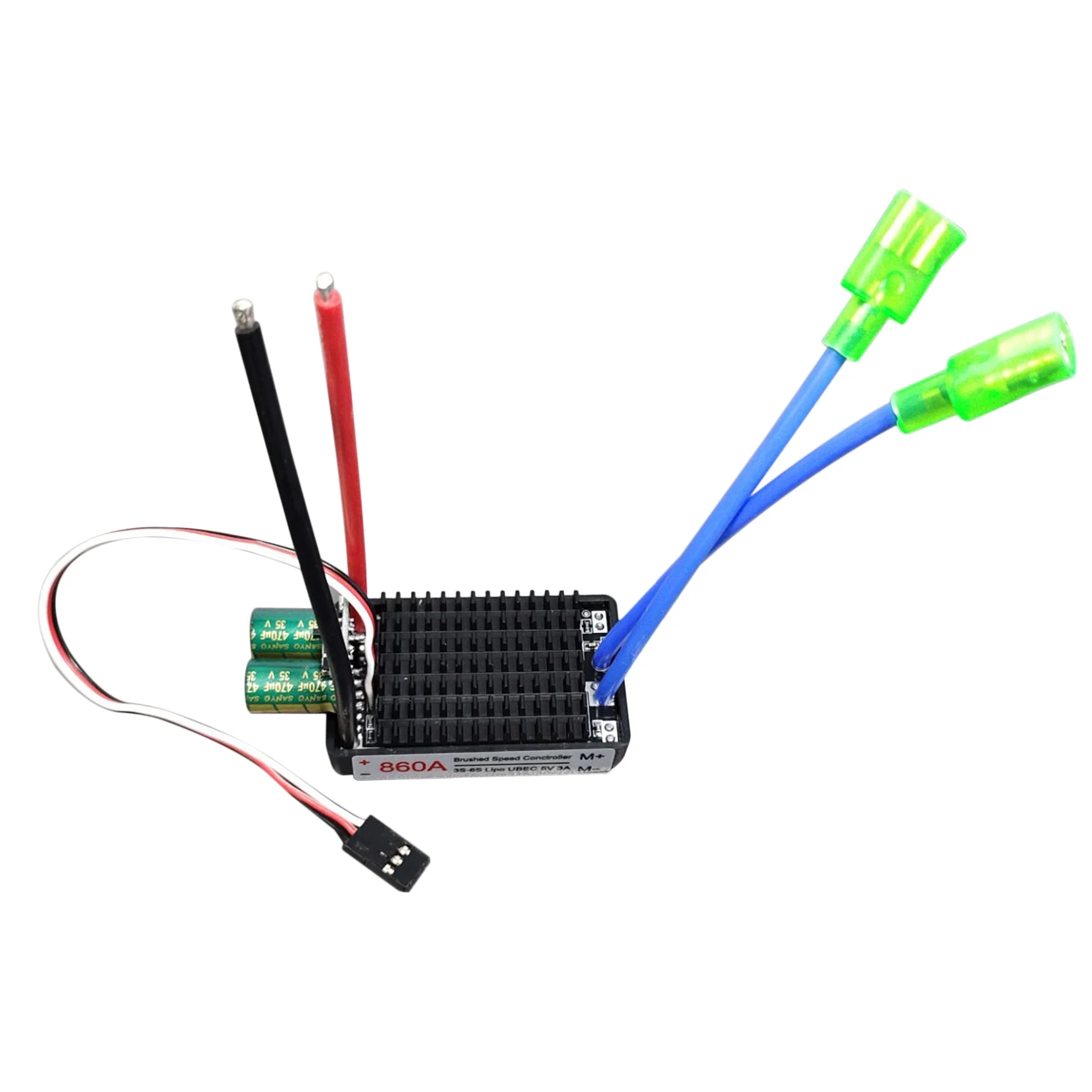 ABLJHigh Power 12V-24V wasserdichter bidirektionaler RC-Regler-Bürstenregler für RC-Auto und Boot 640A