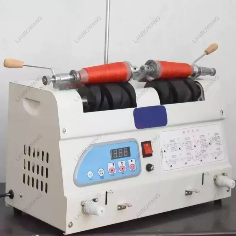 Automatic Thread Winder Machine, High-Speed Computerized Yarn Rewinder for Embroidery Sewing Factory