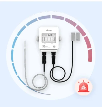 مستشعر IOT Milesight TS302 LoRaWAN HACCP مستشعر درجة الحرارة اللاسلكي للطعام