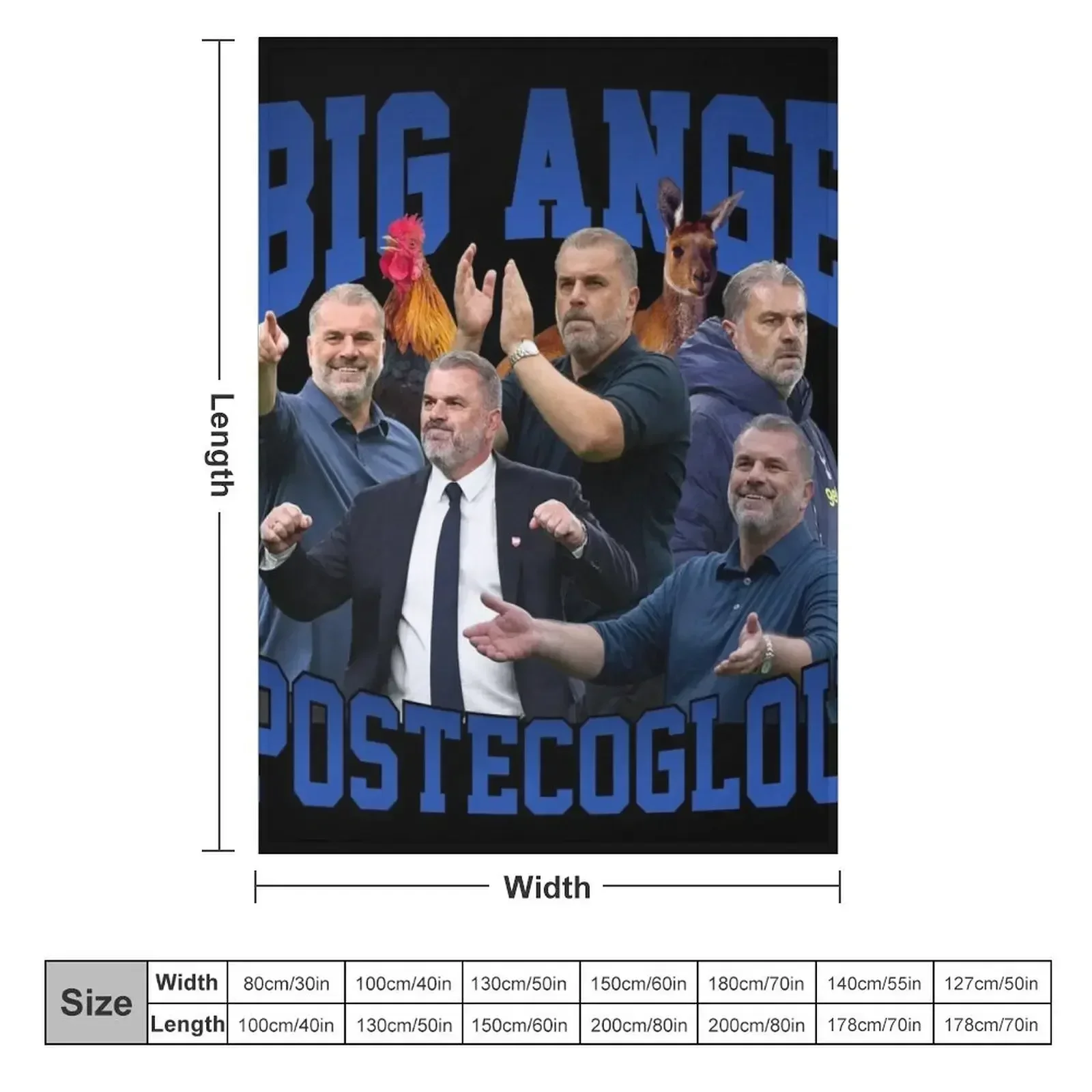 Big Ange Postecoglou Graphic Throw Blanket manga Designers Blankets Sofas Of Decoration Blankets