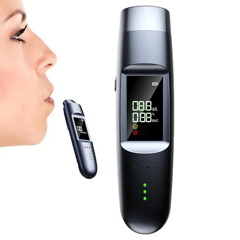 Universal Alcohol Concentration Detector Accurate Reading Practical Blow Type High-precision Detector Portable Durable