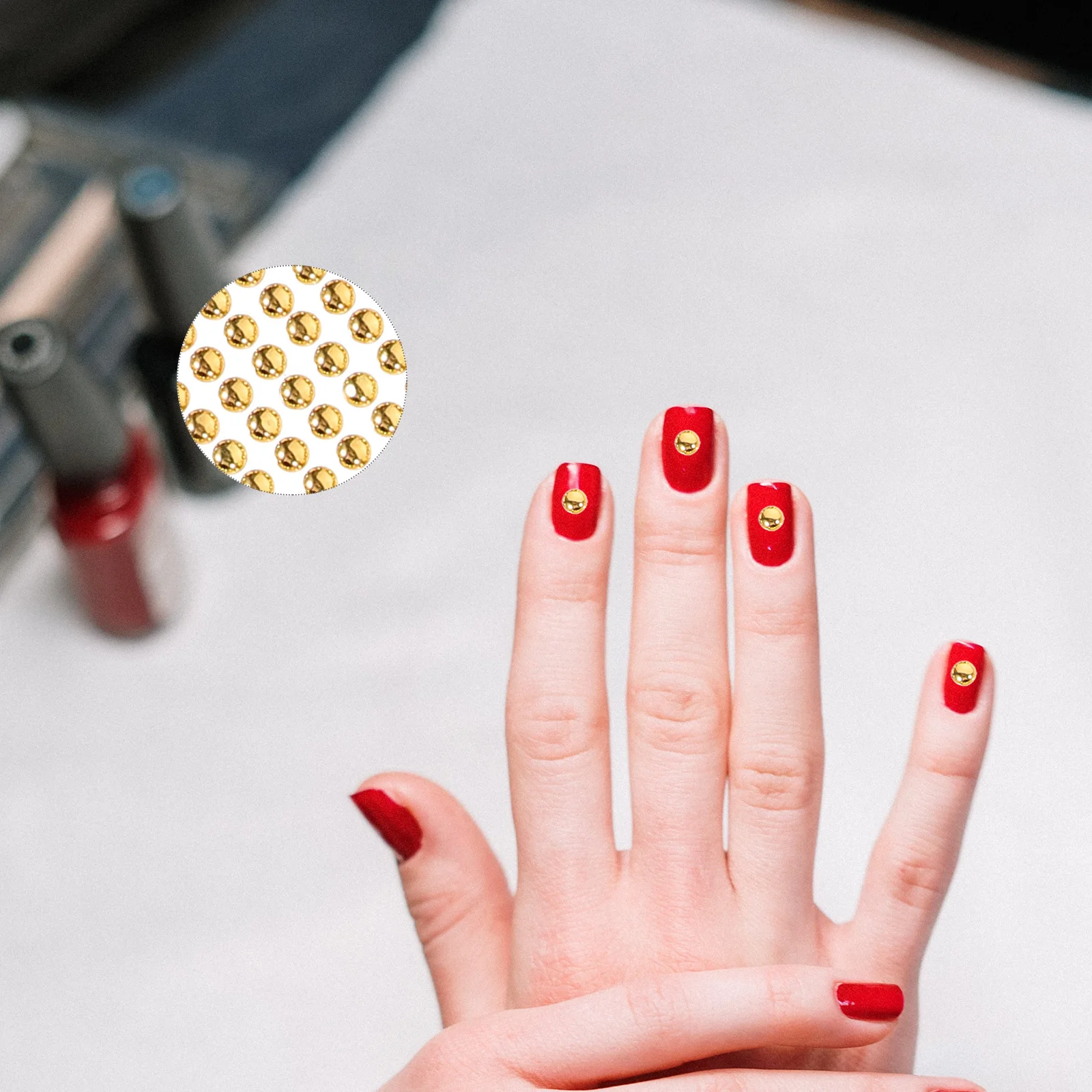 

4 Sheets Facial Pearl Stickers Self Stick Gems for Eye Brow Makeup Nail Art DIY Craft Masquerade Festival Accessory Decor