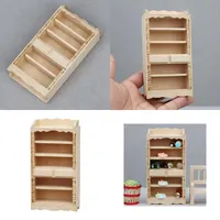 Handmade Miniature Wooden Dollhouses Cabinet Tiny Furniture Model For Bedroom Kitchen Scene DIY Craft Photography Prop 15UB