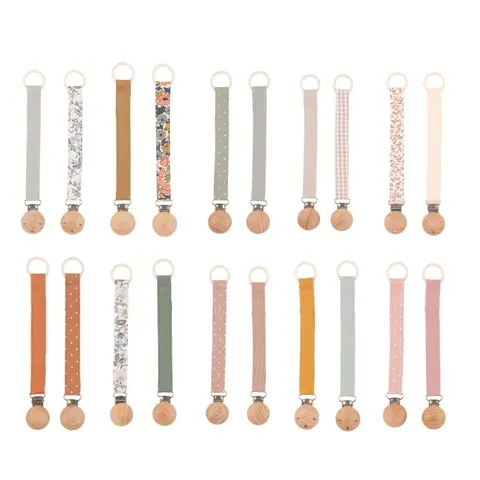 2pcs 아기 젖꼭지 홀더 체인 세트 젖니가 남 장난감 클립 스트랩 가을 방지 유아 더미 젖꼭지 끈 벨트 QX2D