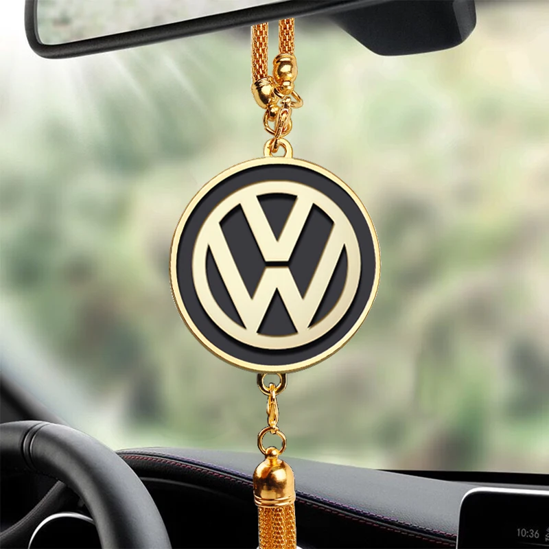 3D Car Metal Hanging Ornaments Keychain Rearview Mirror Pendant For Volkswagen VW GTI Golf Polo Tiguan Blue Passat Jetta Lavida