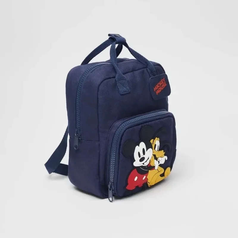 Mochila de dibujos animados de Mickey de Disney, mochila escolar a la moda para bebés, niños y niñas, bolso para niños, bolso de hombro doble para niños de 2 a 6 años