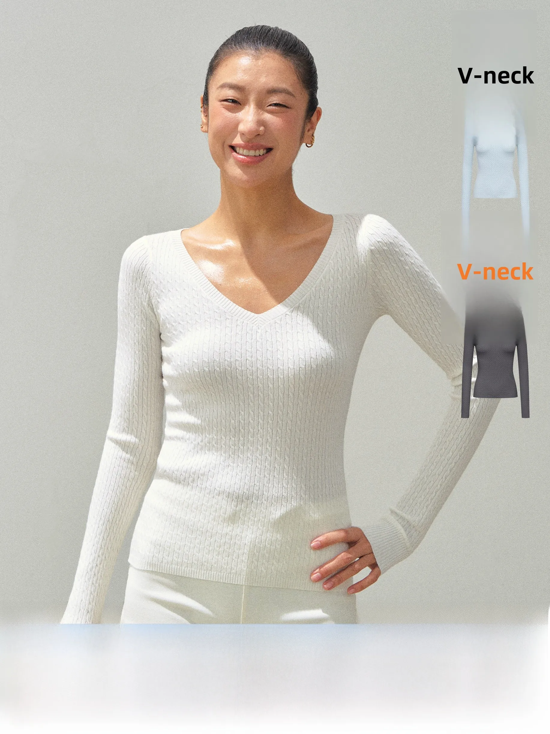 

Ariseism American Retro V-ne Slim-fit Knitwear Top Women's Base Layer Spring New Sle Sweater Street Faion Autumn