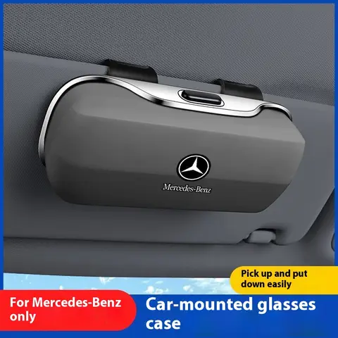 메르세데스 벤츠 C E S G 클래스 GLC CLE CLA GLB GLS W177 W204 W205 W206 W213 W222 X167 AMG 차량용 햇빛 가리개 안경 보관함