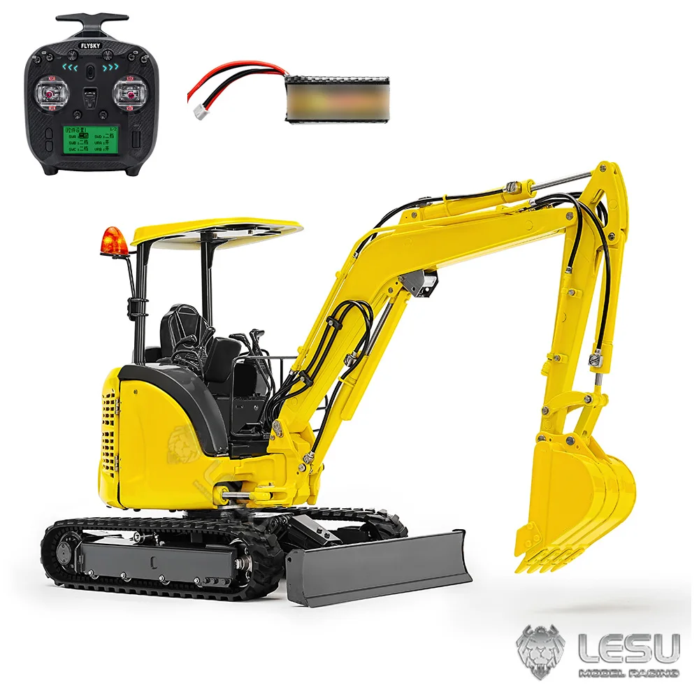 New 1/14 LESU PC30 Mini RC Excavator Radio Control Digger Trucks Car Vehicle Machine Toys for Boys