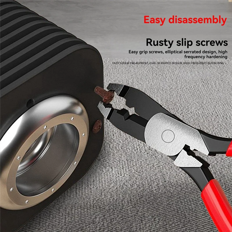 

-AT37 Screw Removal Pliers Multi-Function Removal Pliers Fishtail Pliers Auto Repair Pliers Water Pipe Pliers