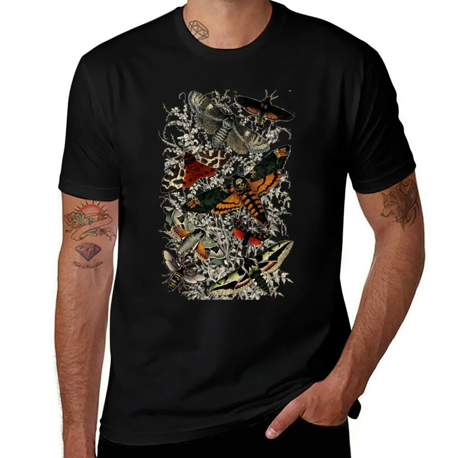 Victorian Moth Insects illustration T-Shirt t shirts designer T-Shirt