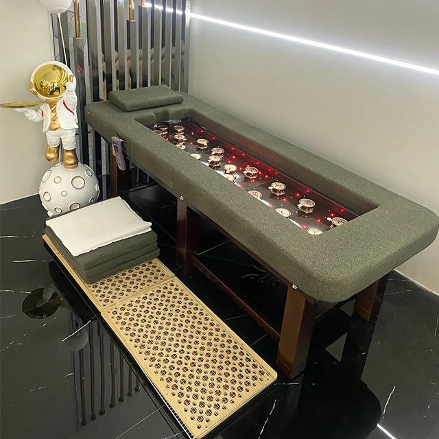 

YUANKAI Luxury Moxibustion Bed Beauty Bed Smokeless Moxibustion
