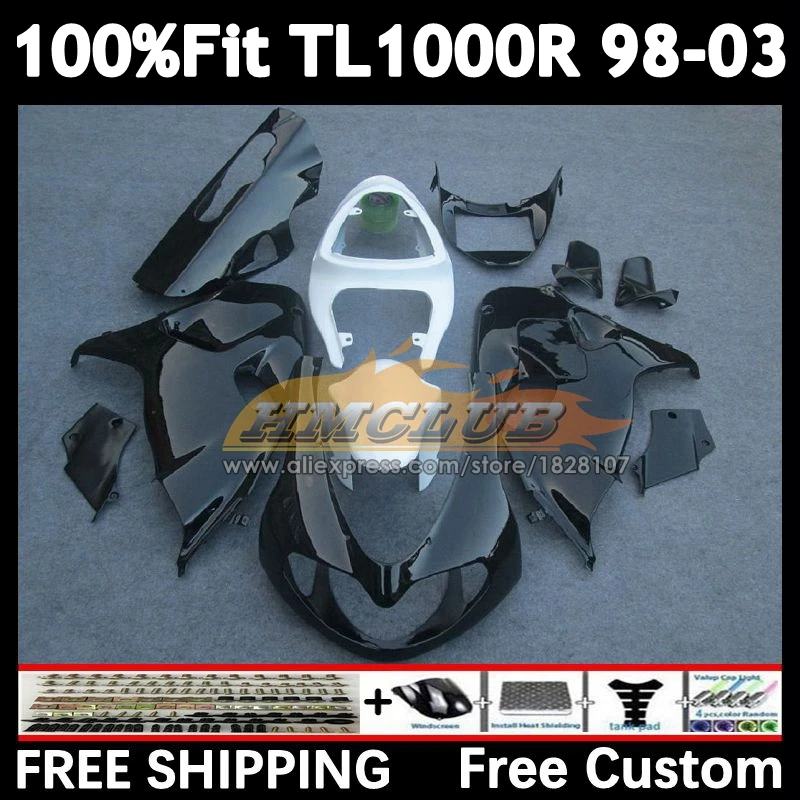 Injection For SUZUKI TL 1000 R 1000R 98 99 01 02 03 34No.22 black stock TL1000 R TL1000R 1998 1999 2000 2001 2002 2003 Fairing