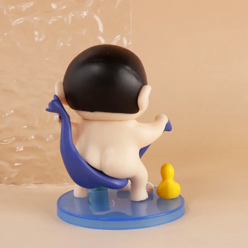 

New Hot Anime Crayon ShinChan Action Figure Bath Model Cute Cartoon Doll Ornaments Desktop Decoration Toy Friends Gift