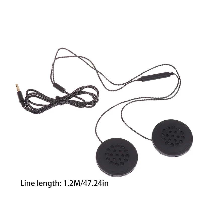 1 Uds. Auriculares para casco de motocicleta, altavoces para teléfonos móviles, ordenador MP3 y otros equipos de Audio con interfaz 3,5