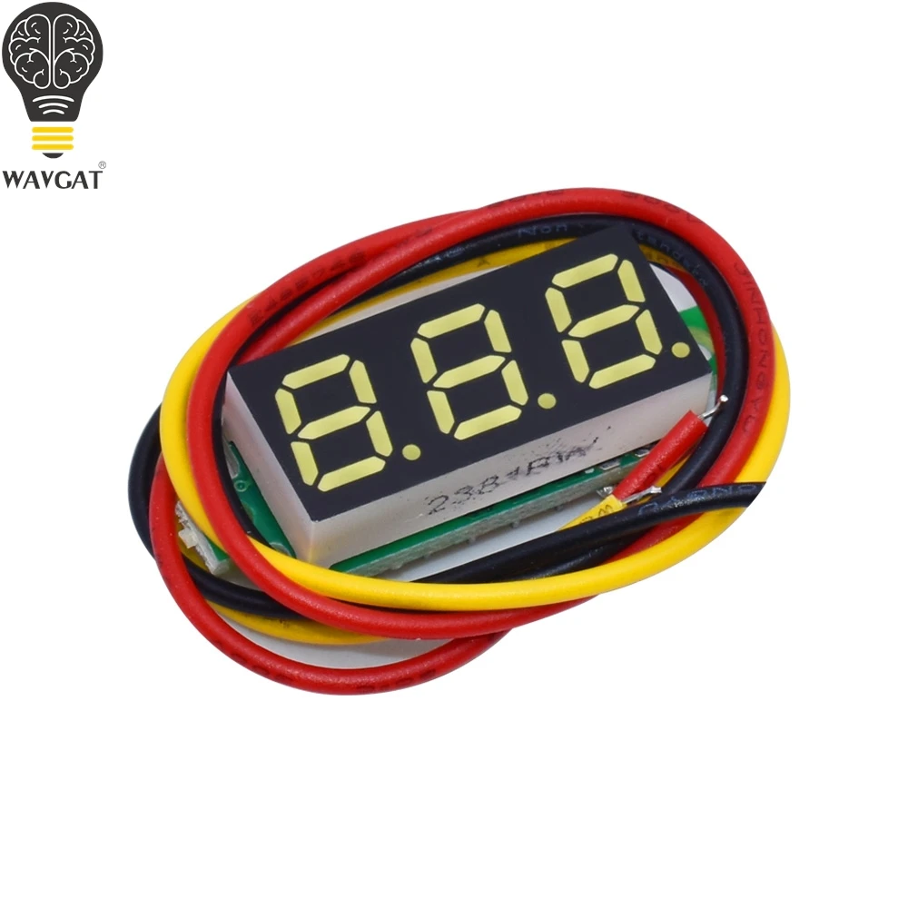 0.28 inch DC 0-100V 3-Wire Mini Gauge voltage meter Voltmeter LED Display Digital Panel Voltmeter Meter Detector Monitor Tools