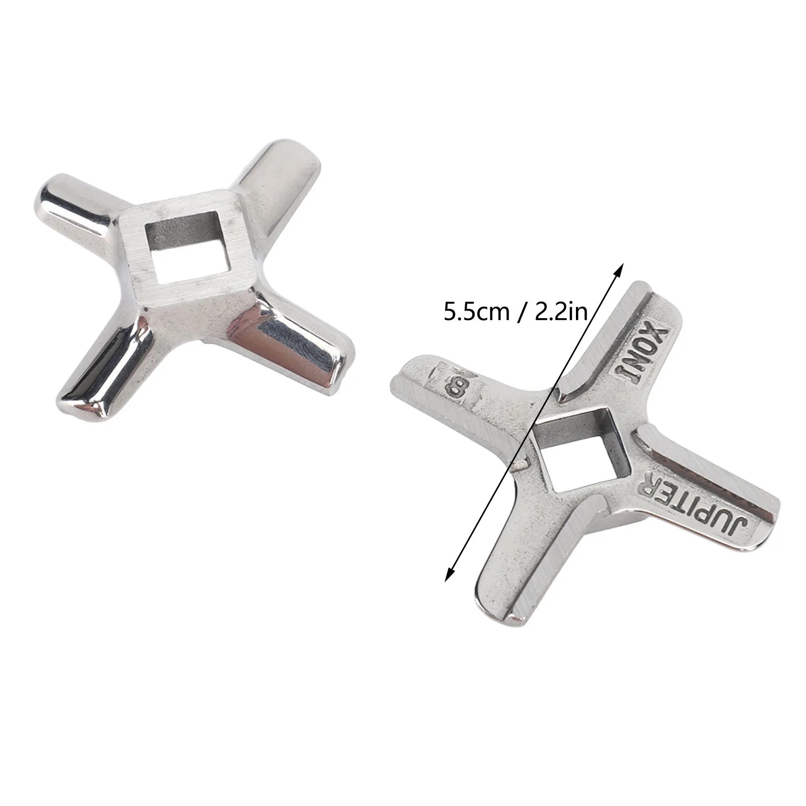 2PCS Meat Grinder Blade Knife Cutter Stainless Steel Versatile Meat Grinder Accessory Food Grinding Blade