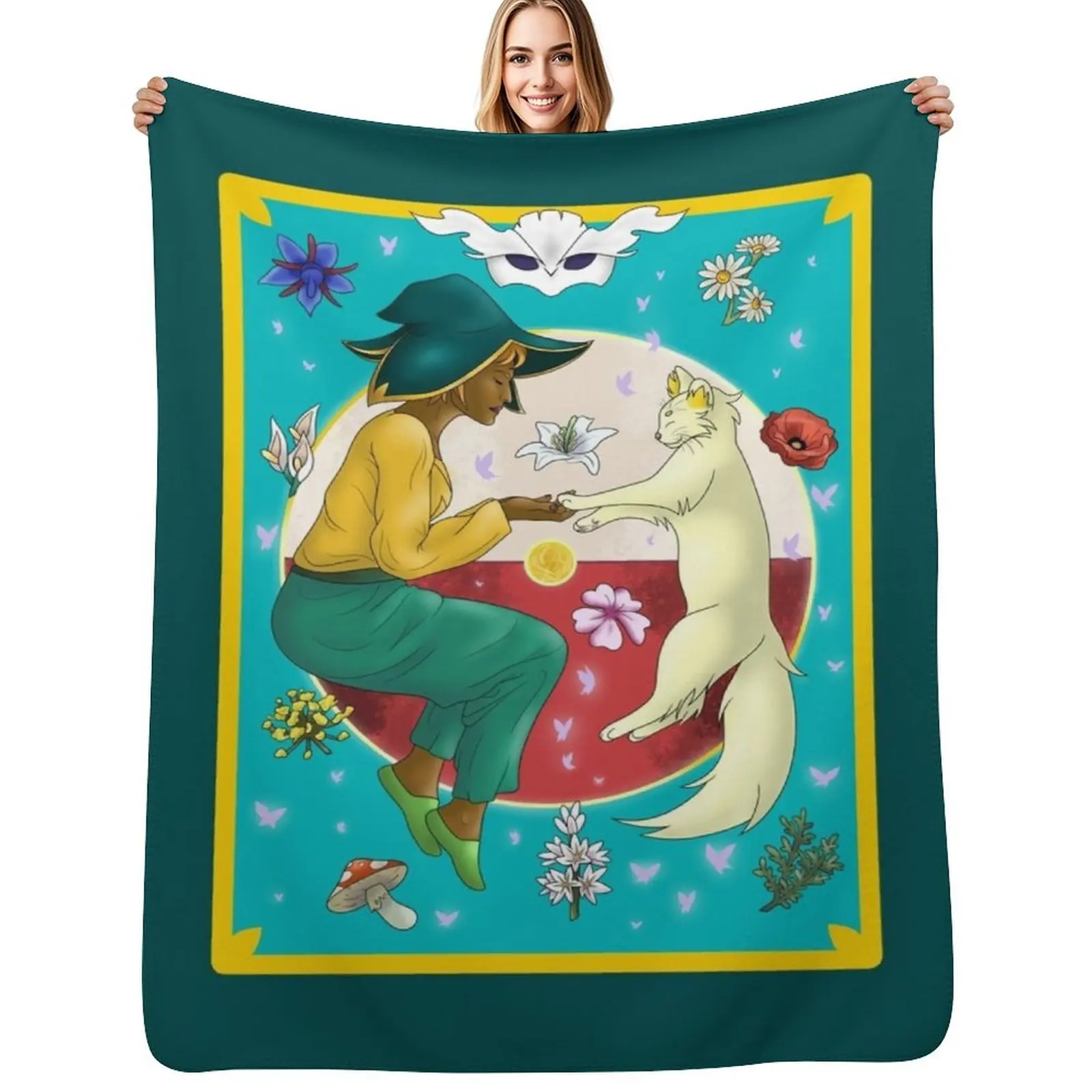 

Spiritfarer Throw Blanket Shaggy Furry Soft Blanket for Bedroom Living Room