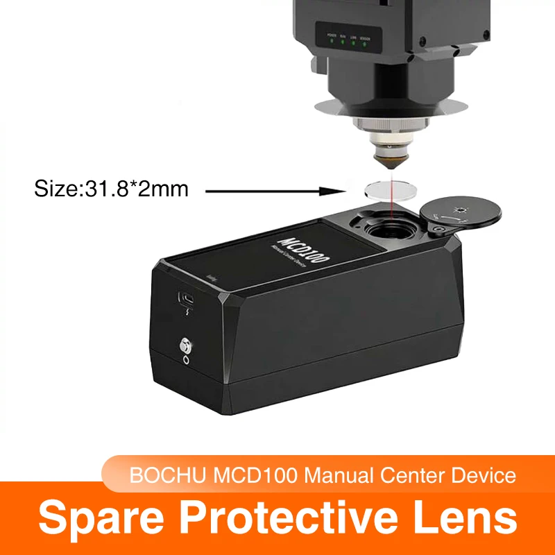 BOCHU MCD100 Conductive Protective Glass Replacement Lens DPPZ0003AA for BOCHU Manual Coaxial Aligner