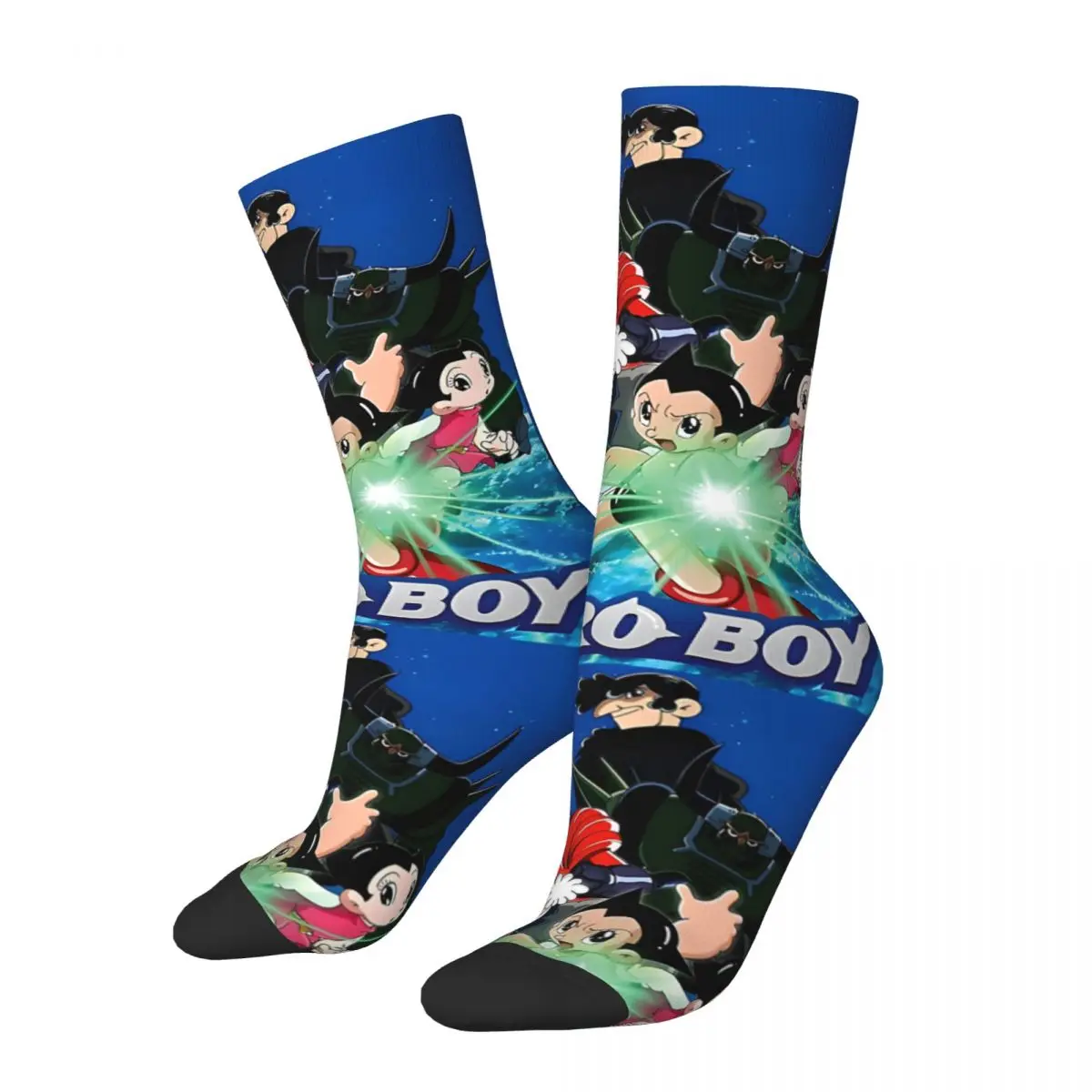 Happy Funny Amazing Men's Socks Vintage Harajuku Astro Boy Street Style Novelty Casual Crew Crazy Sock Gift Printed