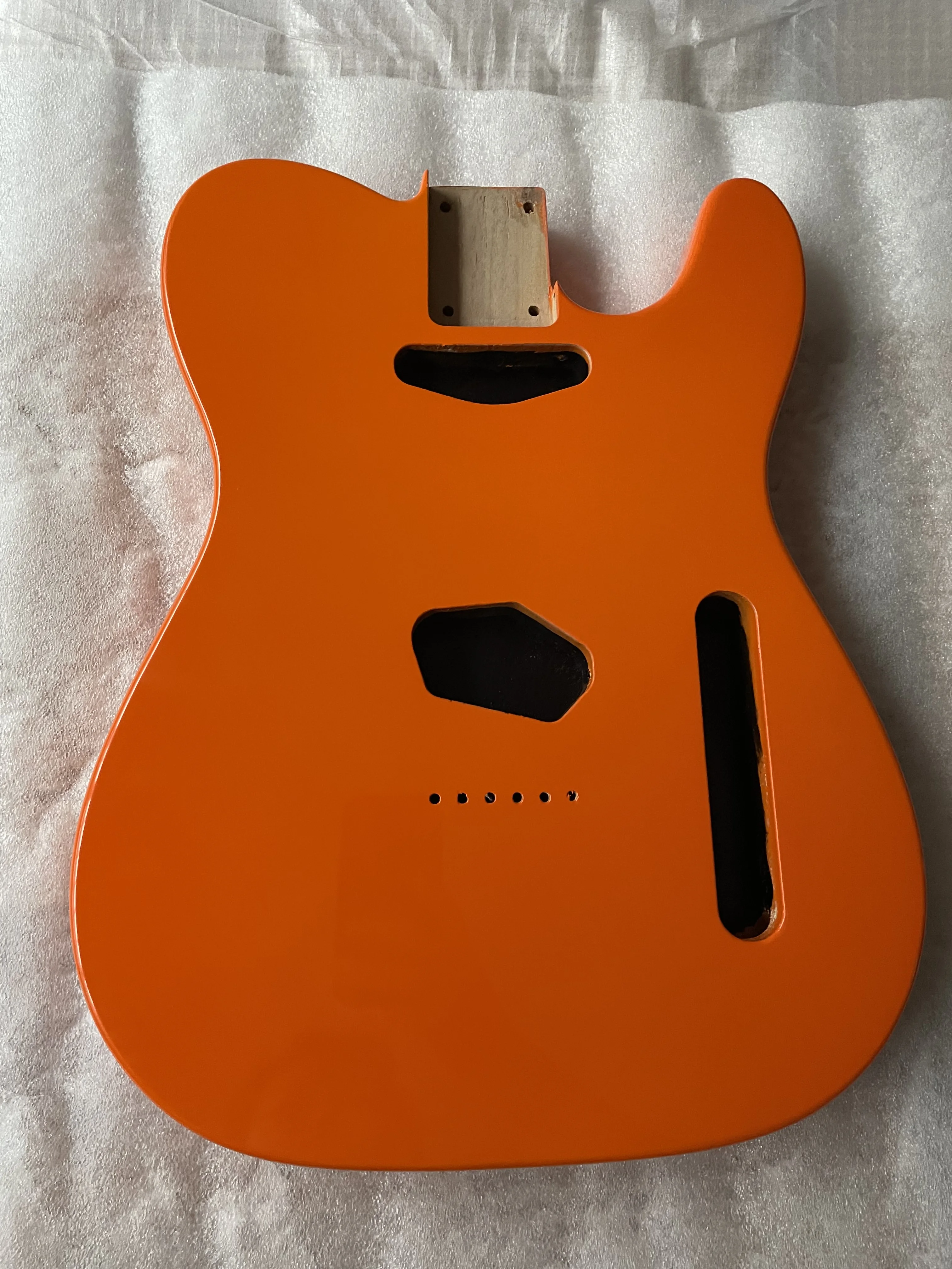 

Vintage Orange Alder Wood Guitar Body, Unfinished Gloss Finished for Luthier, DIY Guitar Kits, Building Part, High Quality