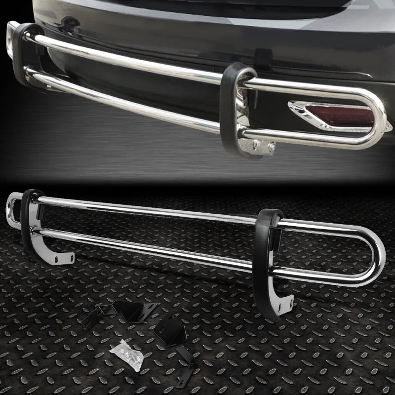 

US FOR2005 2006 2007 2008 2009 2010 HONDA ODYSSEY STAINLESS STEEL DOUBLE BAR REAR BUMPER PROTECTOR GUARD