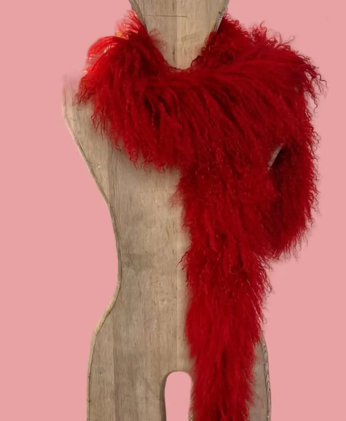 2026 Long Hair Real Mongolia Lamb Fur Scarf Warm Thick Fashion Female Long Genuine Tibet Sheep Fur Scarves