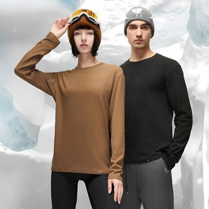 Supield High-performance Thermal Bottom Shirt 5A Anti-bacterial Anti-static Wicking Winter Casual Pullovers Men and Women