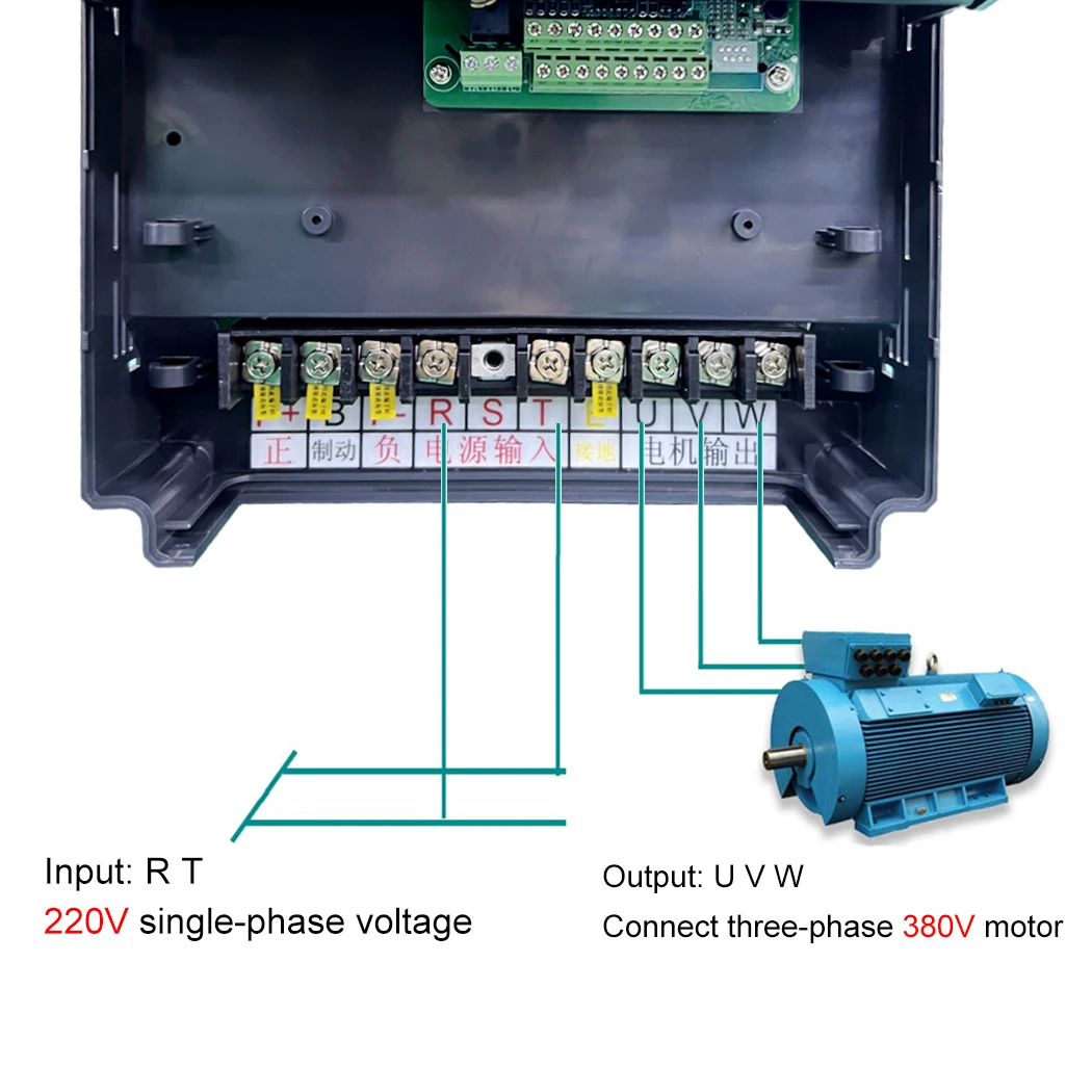 Imagem -03 - Inversor de Frequência para Controle de Velocidade do Motor Monofásico 220v 380v 415v ac 15kw 18 kw 25 kw 22kw 30kw 50 kw Monofásico