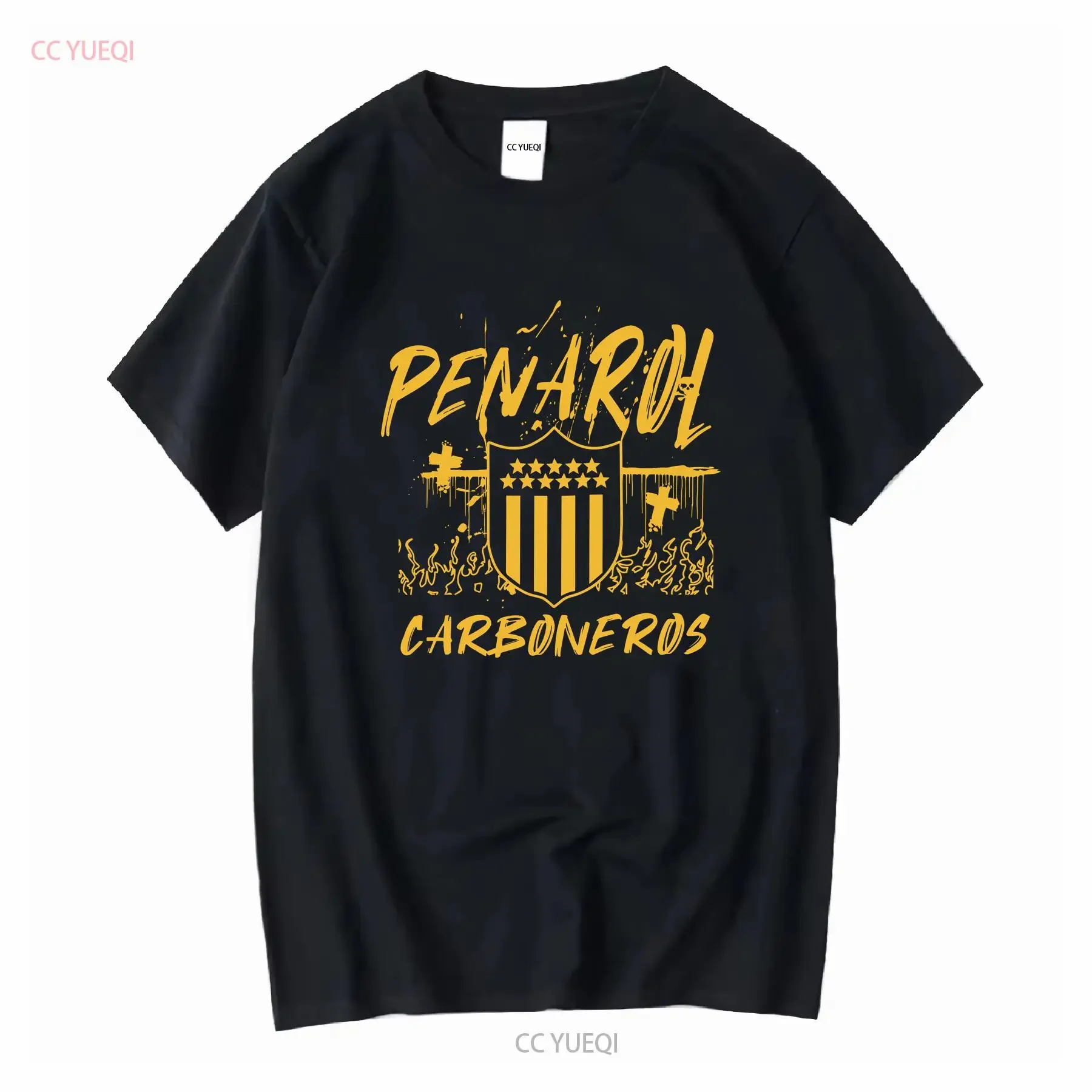 Camiseta Peñarol Carboneros Manyas Aurinegros Mirasoles Montevideo manga larga o corta vintage Lavado Transpirable Elegante