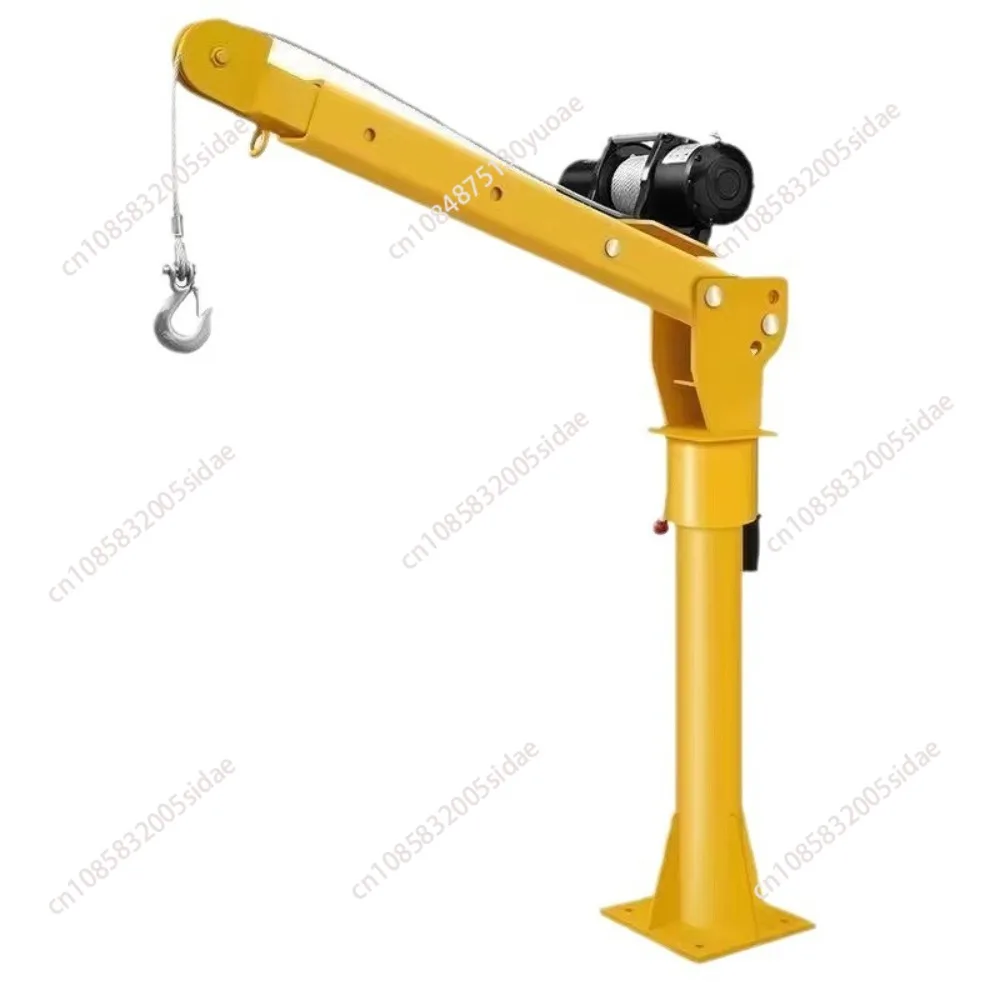 12V/24V Truck Self-Provided Truck-Mounted Crane 500kg Household Electric Hoist Hoisting Locomotive Truck-Mounted Crane