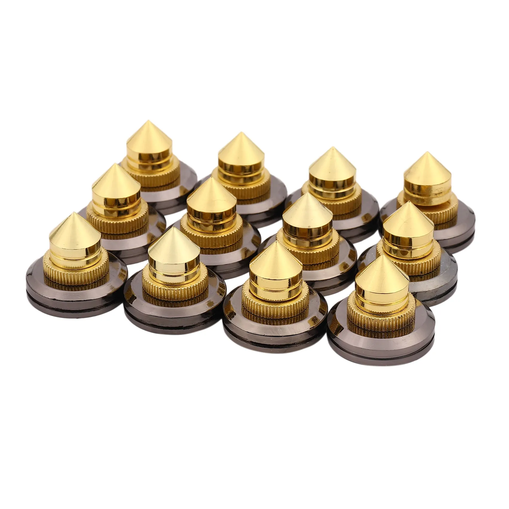

12 Pair Mini Portable Audio Speaker Spikes Speakers Repair Parts DIY Speaker Stand Shock Pin Nails And Pads Accessories