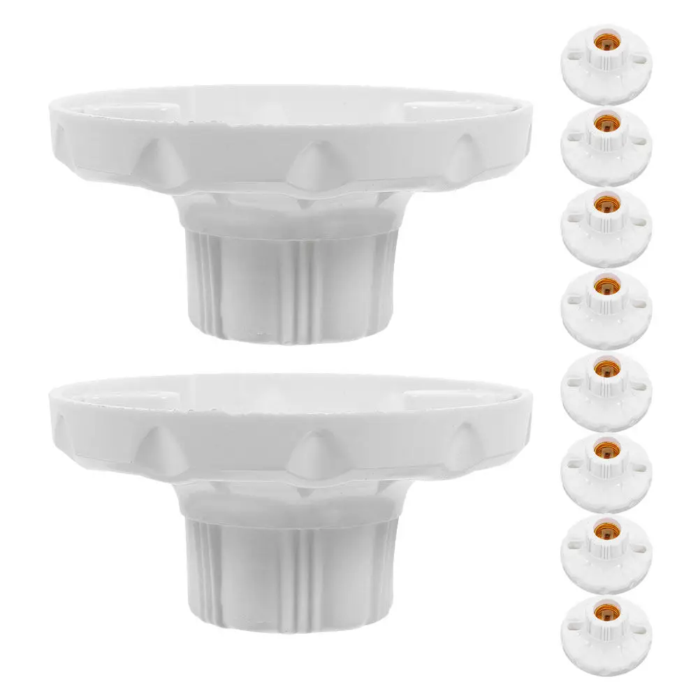 

10pcs E27 Light Bulb Socket Base Lamp Holder Heavy Duty Metal Screw Type For Garage Workshop Basement Ceiling Lamp Diy Lighting