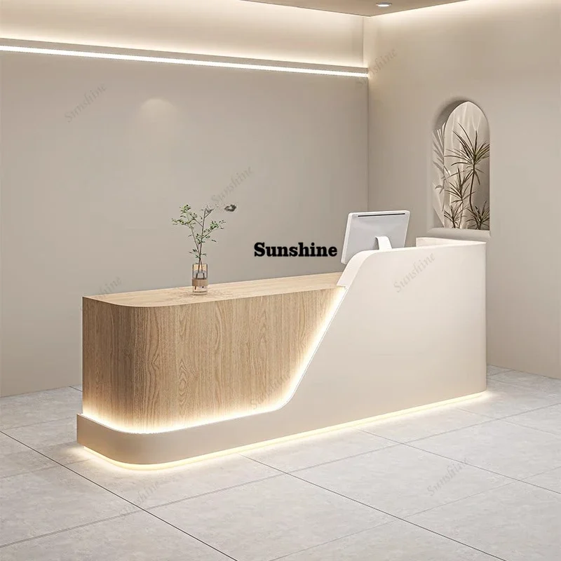 YModern beauty salon checkout page Clothing shop Painting bar counter Company front desk Medical beauty clinic Reception desk Co