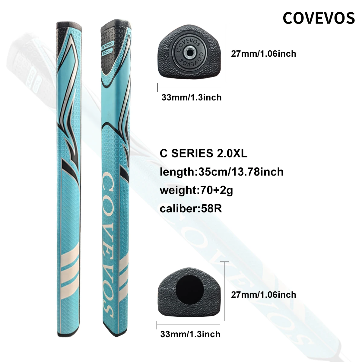 1pcs Lightweight High-Quality Soft Golf Putter Grip Non-slip Comfort Enhanced Stability Streamlined Grip Textured Surface