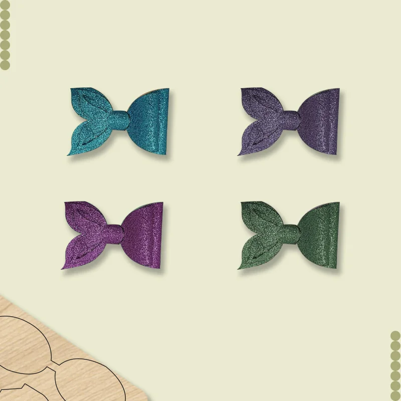 Z44 แม่พิมพ์ตัดไม้โบว์ขนาด 4 นิ้วหรูหรา เหมาะสําหรับเครื่องจักรส่วนใหญ่