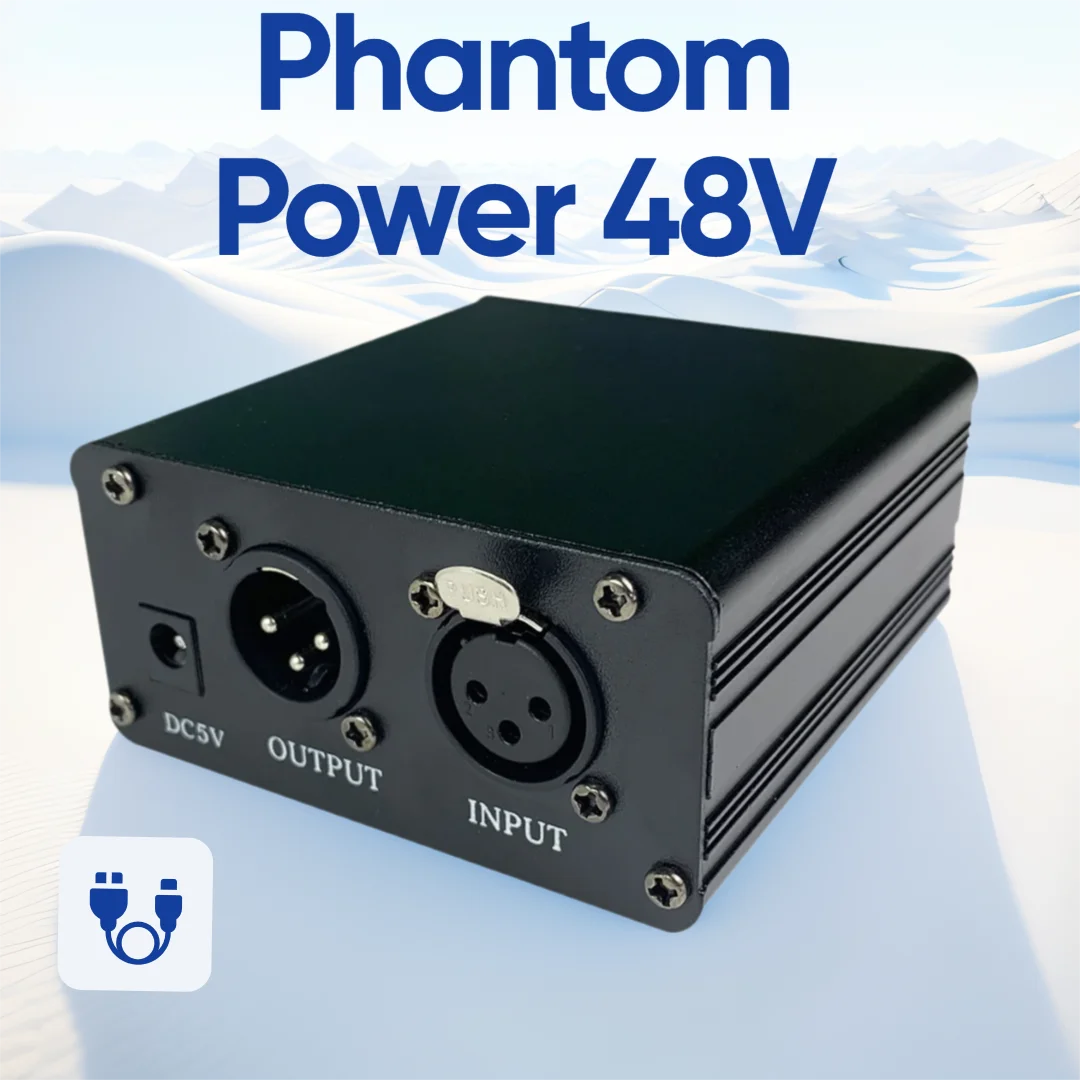 

Professional Phantom Power Supply 12V GAZ-48 Capacitive Studio Microphone Power Supply Multi functional