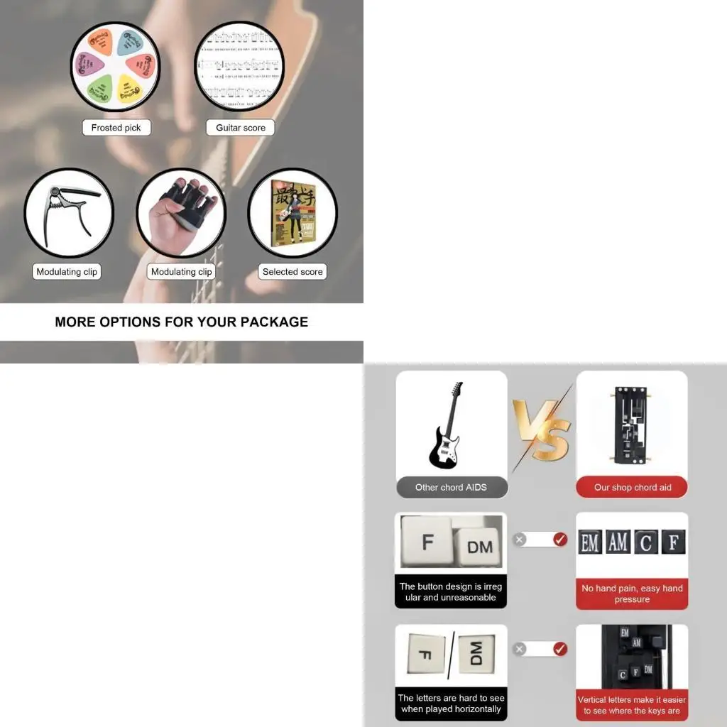 

U2JB Тренажер для гитарных аккордов Система обучения аккордам Инструмент для пения на гитаре Инструмент для аккордов Весы для на