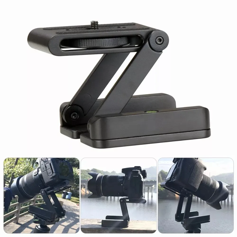 

Camera Flex Tripod Z Pan Tilt Ballhead Aluminum Folding Tripod Bracket Ball Head Solution Universal for iPhone