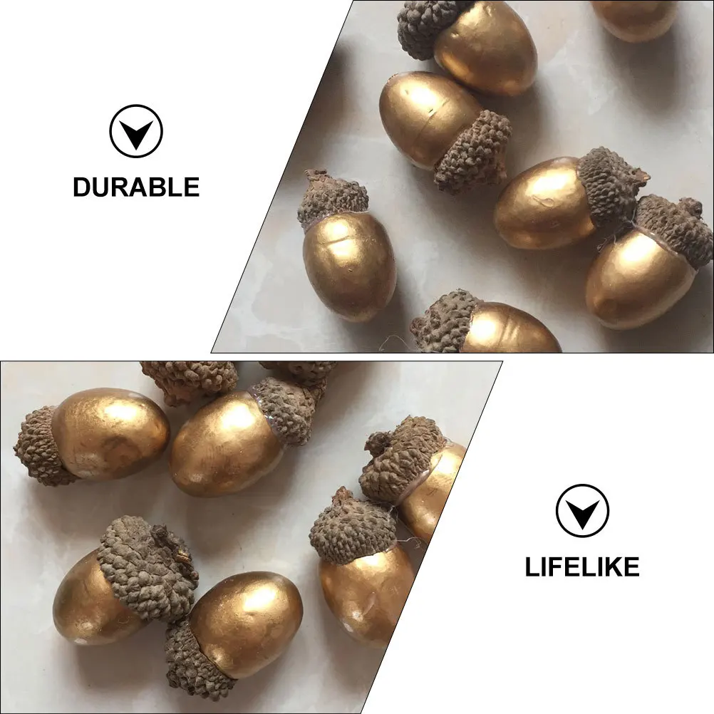 

50Pcs Christmas Acorn Decor Realistic Simulated Pine Cones for Seasonal Display Home Office Decoration Craft Making Festival