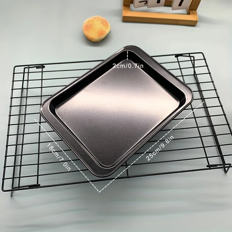 1 piece package multi size rectangular baking tray clean simple non stick carbon steel material