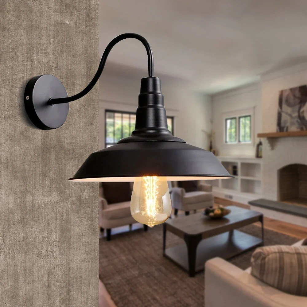 

Retro Wall Mount Lamp Outdoor Barn Garage Vintage Fixture Night Light Multipurpose Sconce Creative Decoration