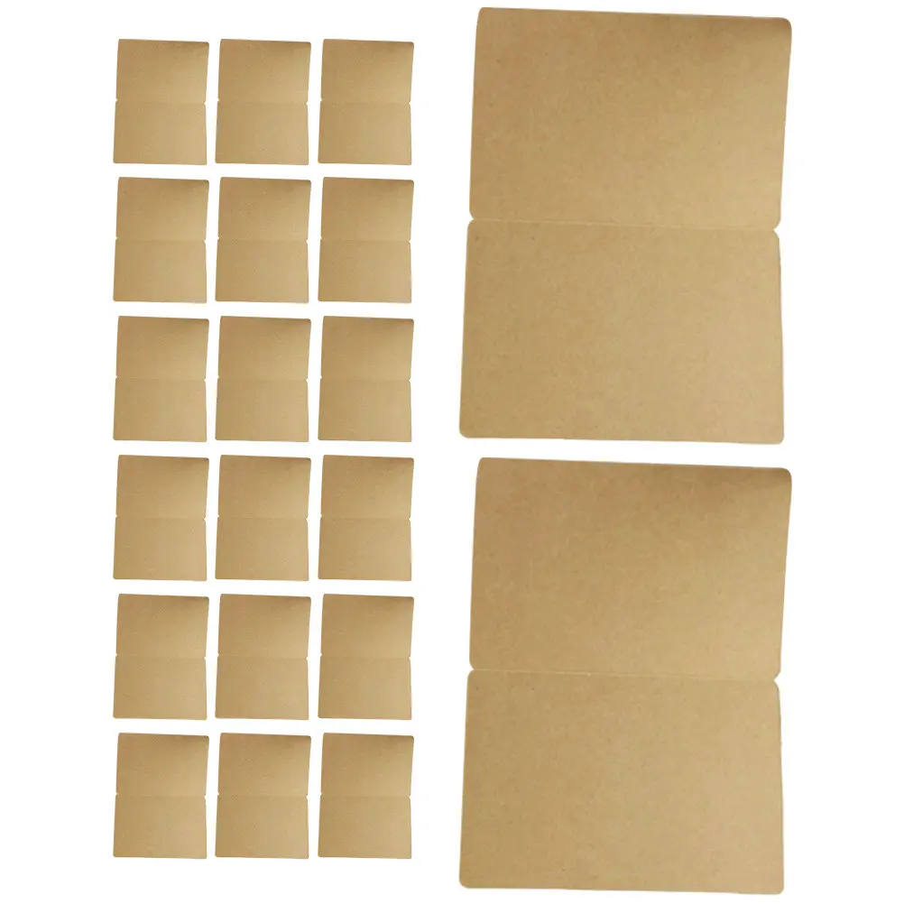 

20Pcs Blank Greeting Cards 5x7 DIY Kraft Paper Cards Rustic Theme for Wedding Invitations Handmade Postcards Thank You Notes