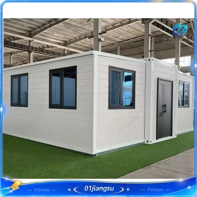 20ft Expandable Tiny House 4 Bedroom Prefab Home with Private Bathroom Portable Container House Mobile Living Unit for Sale