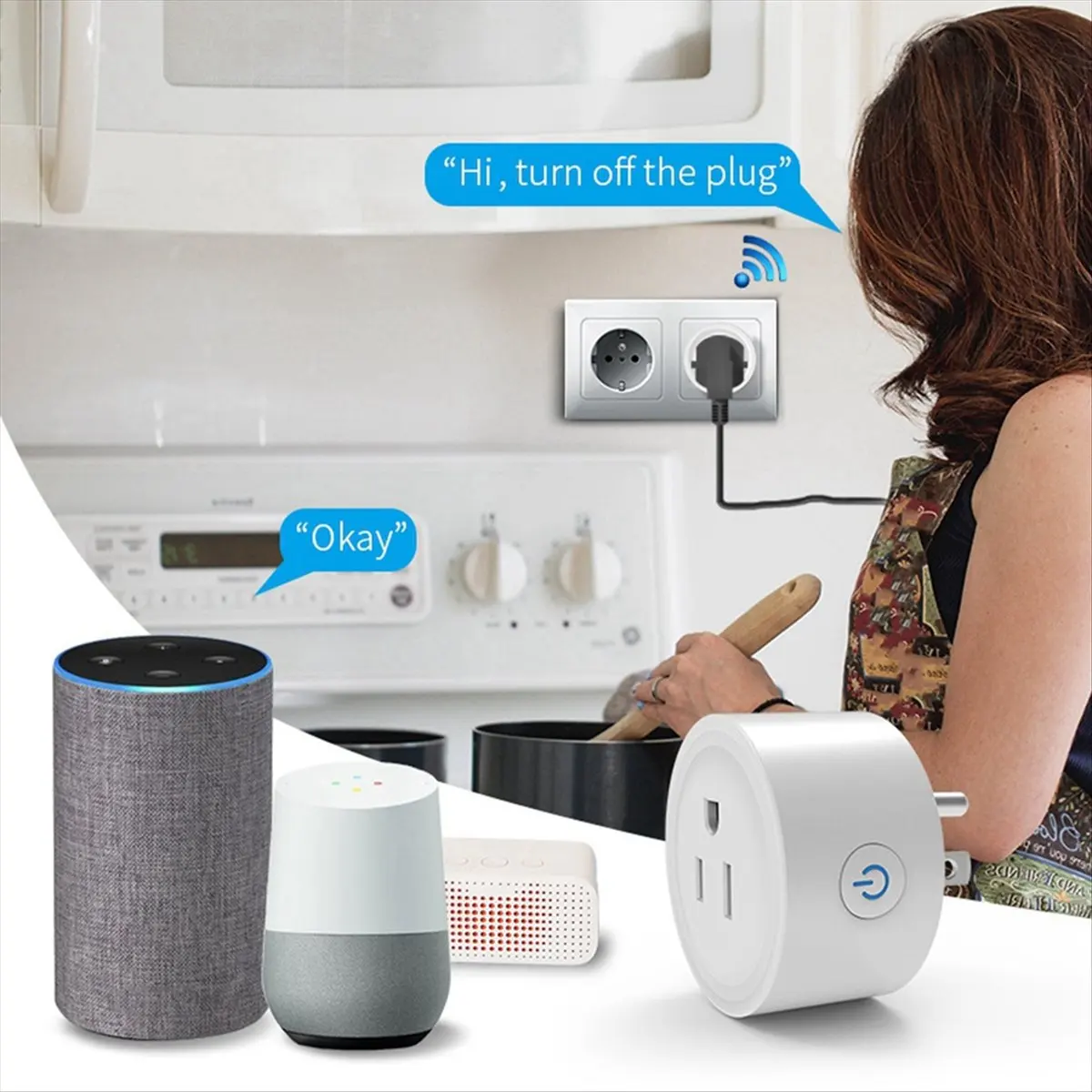 HDL Zigbee Smart Voice Control 16A with Power Monitoring & Timing Function for Alexa Google US Plug
